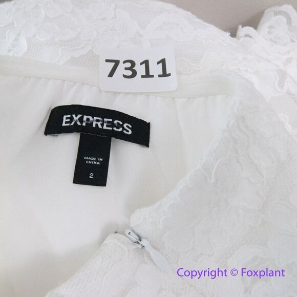 New!  Express Bridal Lace Strapless Sweetheart Dress, size 2 - Picture 16 of 16